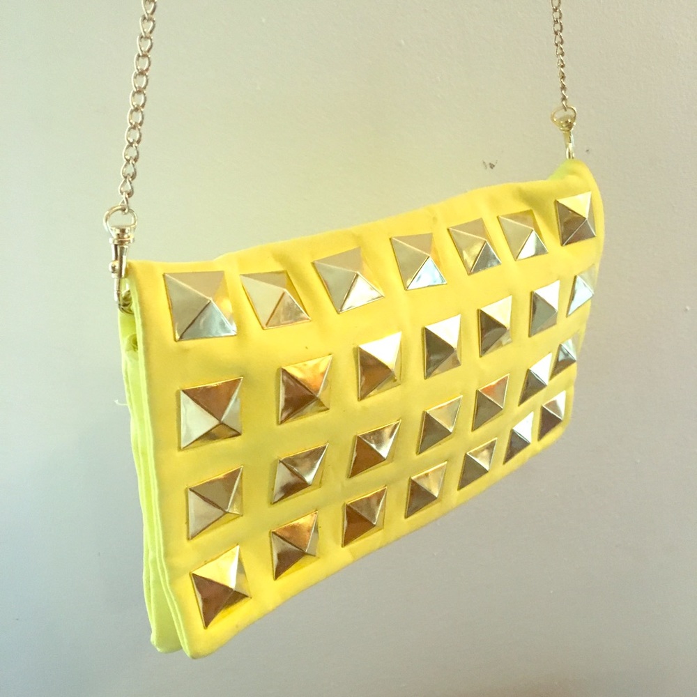 Crossbody new inspired neon yellow fun bag